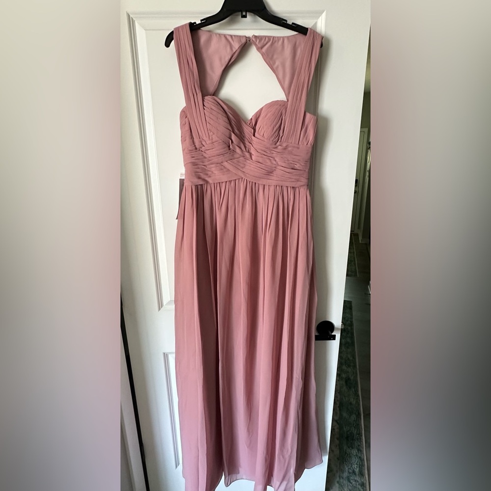 Azazie Size A12 Dusty Rose formal dress. NWT